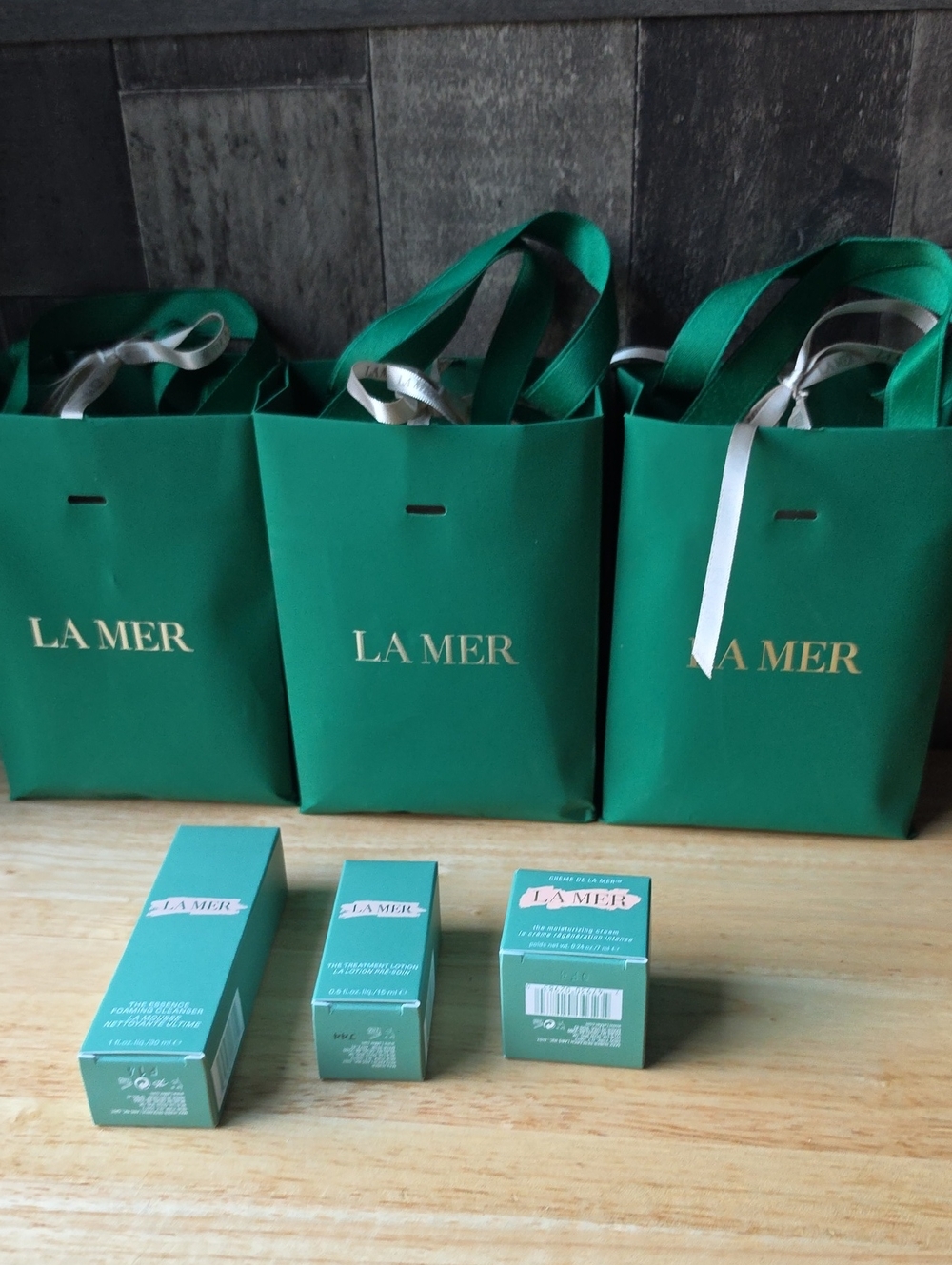 Three La Mer Giftbag Set
